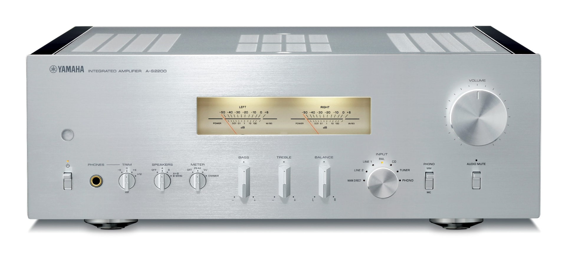 Yamaha AS2200SIPB audio amplifier 2.0 channels Home Silver – image 1