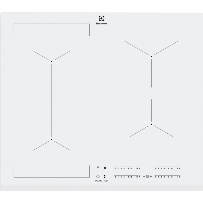 Electrolux EIV63440BW White Built-in Zone induction hob 4 zone(s) – image 1