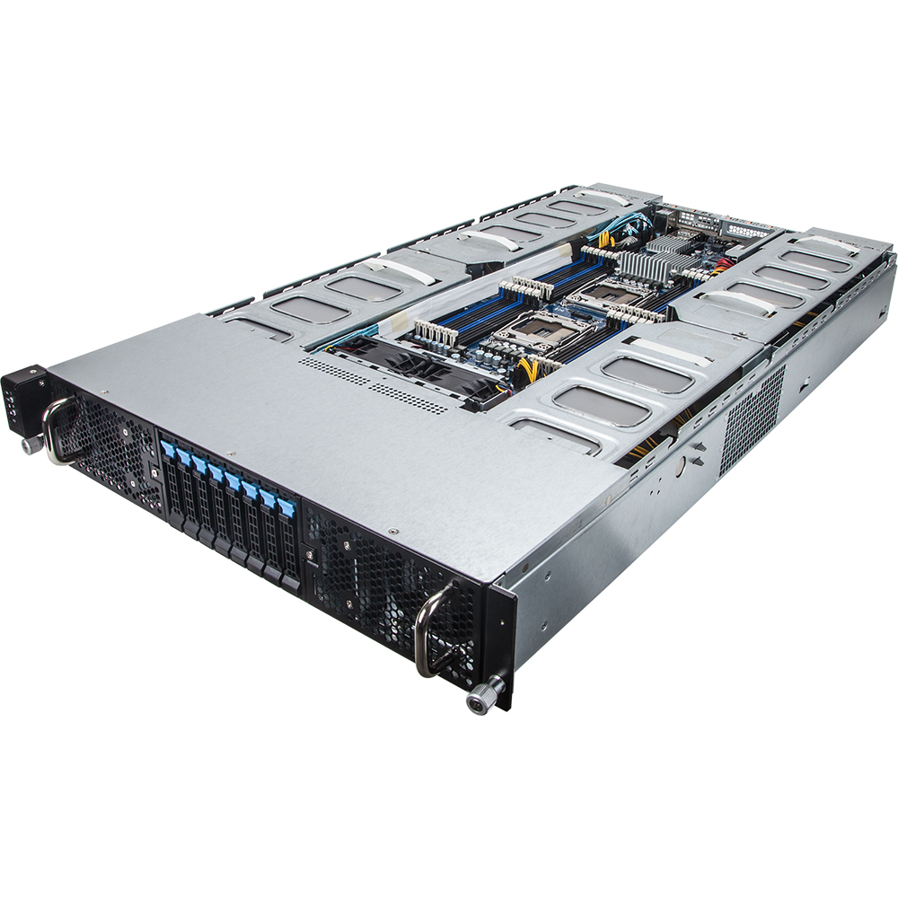 2U-8XGPU, DP, E5-2600, 24XDDR4 2.5X8 SATA/SAS, IPMI, 2X10GBE, 2 X 2000W PSU