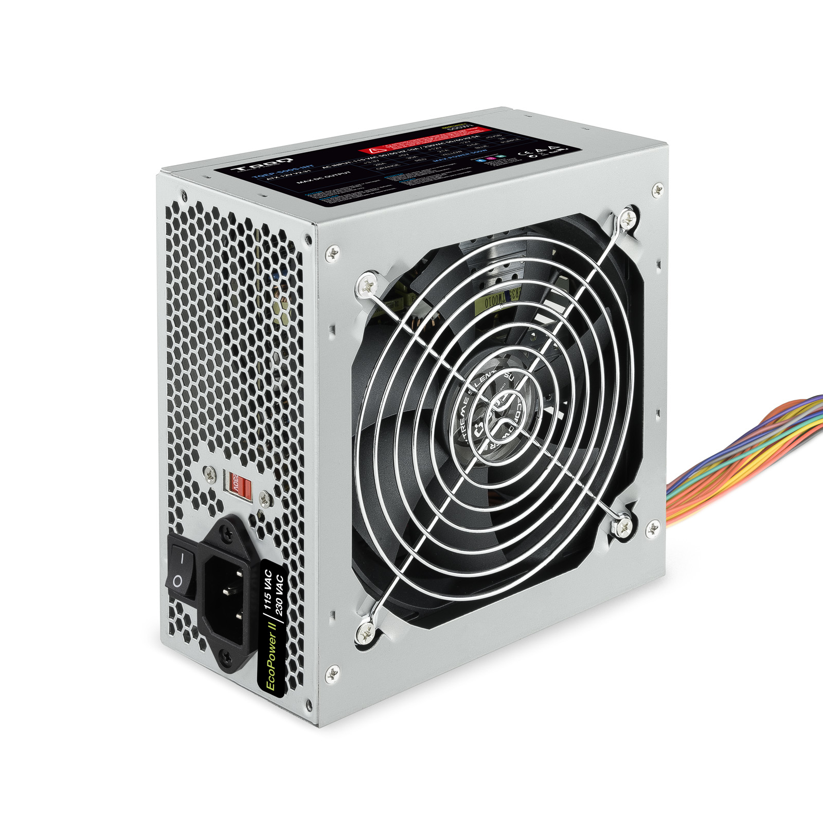 TooQ TQEP-500S-INT power supply unit 500 W 24-pin ATX ATX Silver image 1