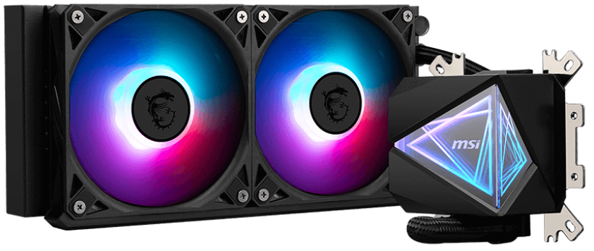 Enfriamiento Líquido MSI MAG CORELIQUID I240 - 2 Ventiladores -  ARGB - Negro - MAG CORELIQUID I240