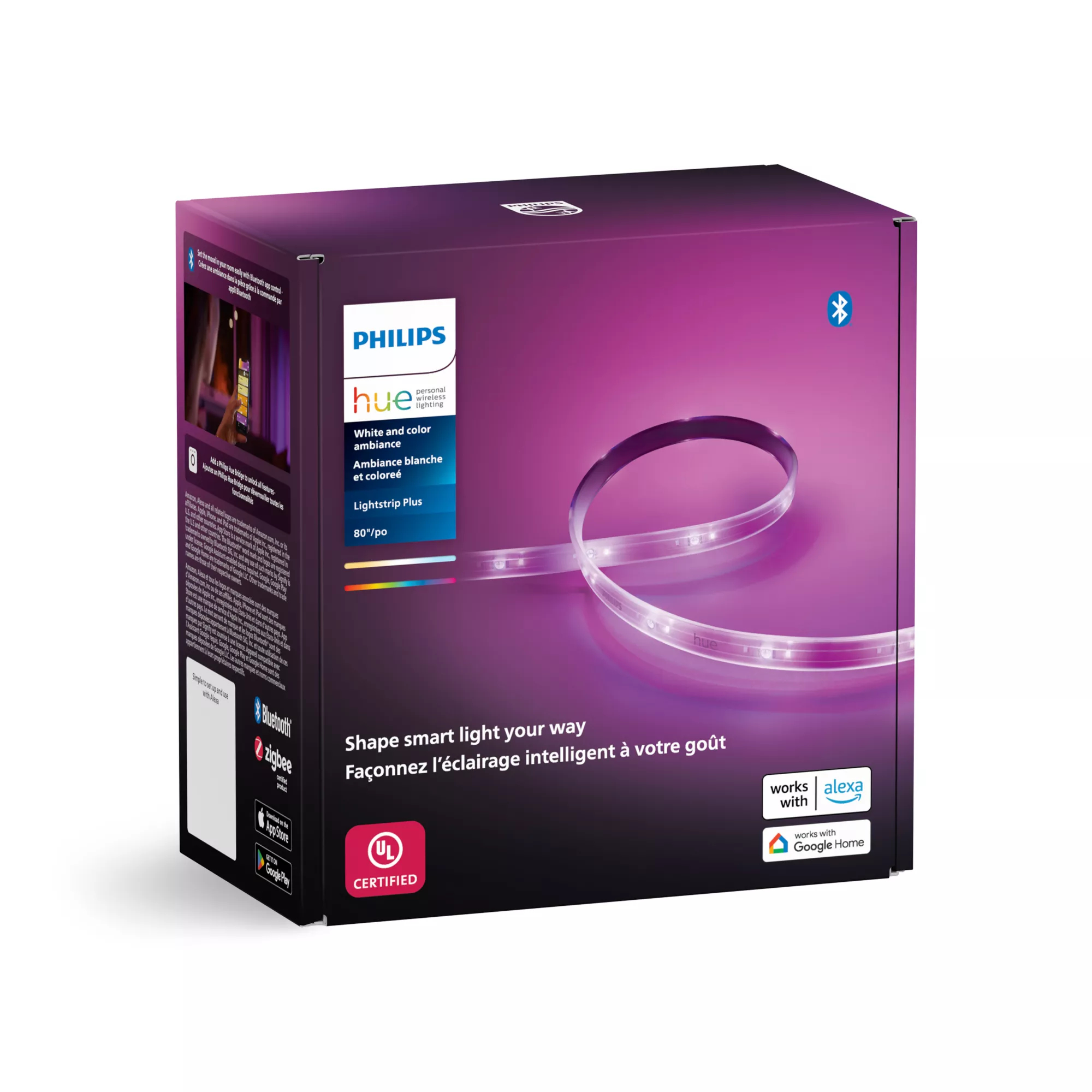 Philips by Signify Philips Hue White and colour ambience 046677555313 smart lighting Smart strip light Bluetooth/Zigbee – image 3
