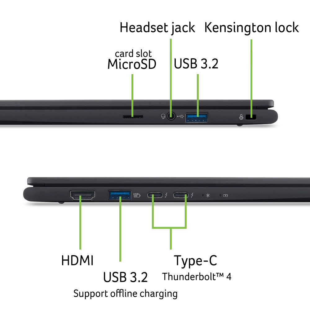 Acer TravelMate P6 14 AI TMP614-55-TCO-70S9 Copilot+ PC Intel Core Ultra 7 355 Laptop – image 2