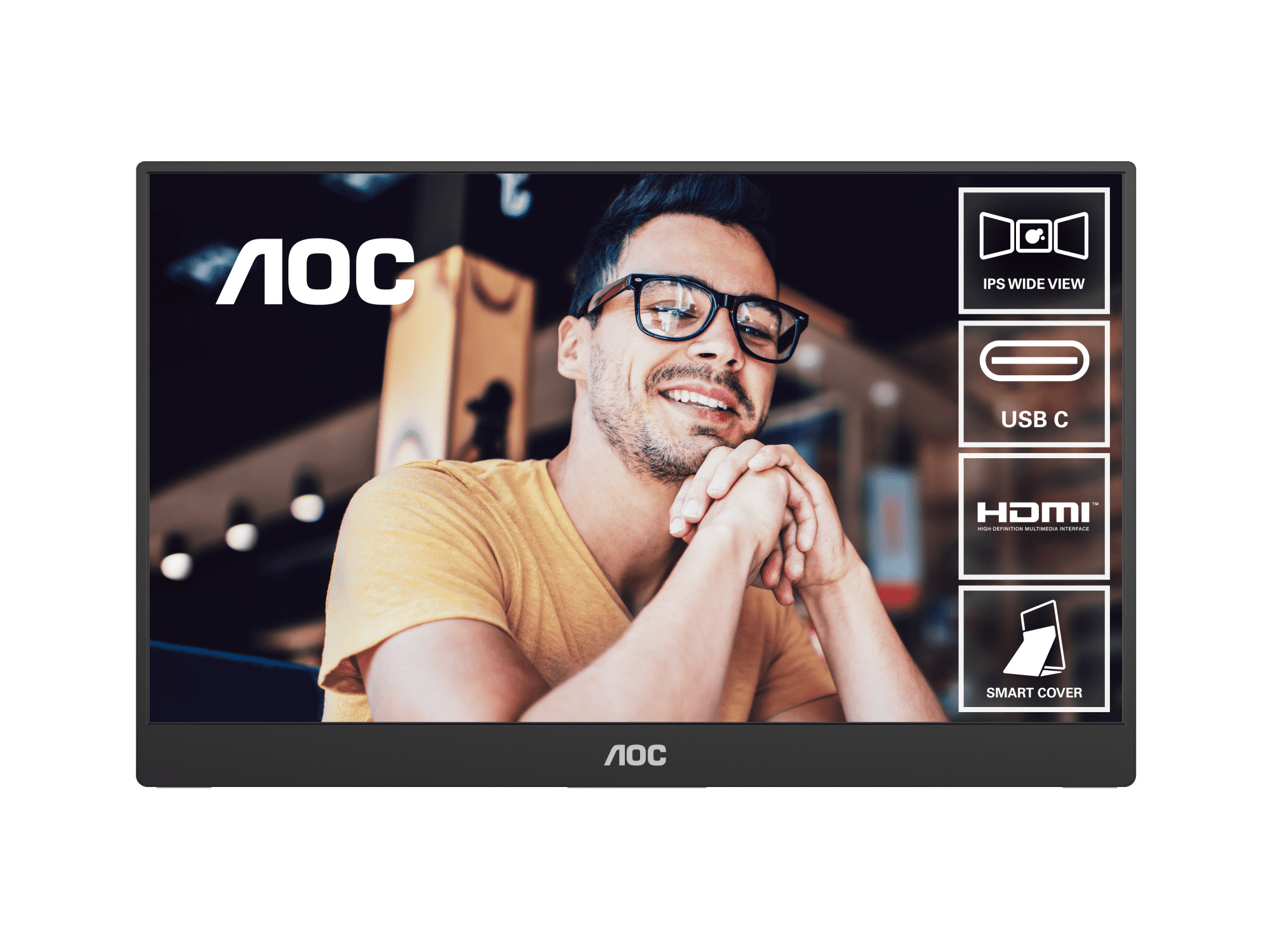AOC 16T20/75 portable TV/monitor Portable monitor Black – image 2