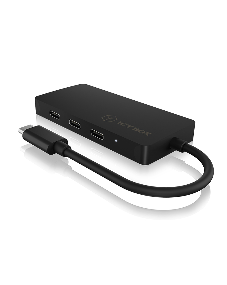 ICY BOX IB-HUB1429-CPD USB 3.2 Gen 2 (3.1 Gen 2) Type-C 10000 Mbit/s Black – image 3