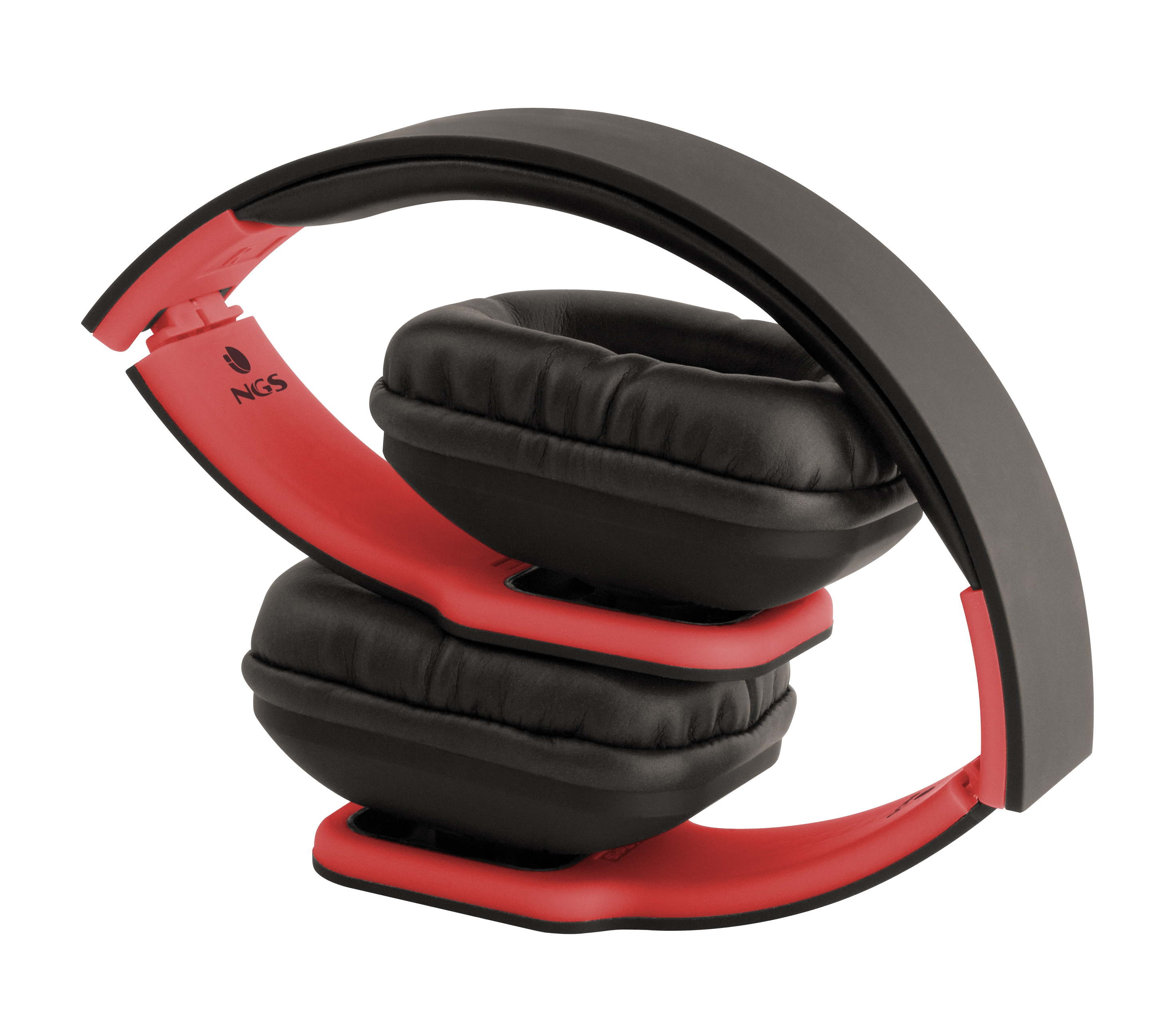 NGS Nirvana Headphones Wired Head-band Black, Red – image 2
