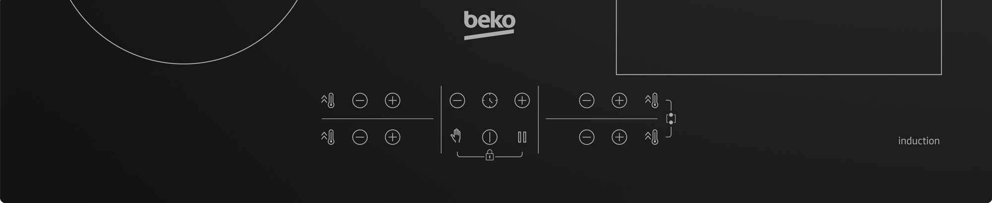 Beko 7757189217 hob Black Zone induction hob – image 6