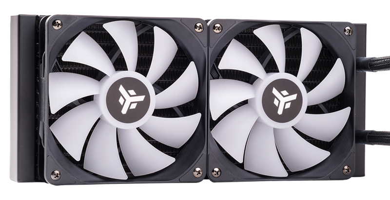 itek EVOLIQ 240 V2 ARGB Processor Liquid cooling kit 12 cm Black image 2