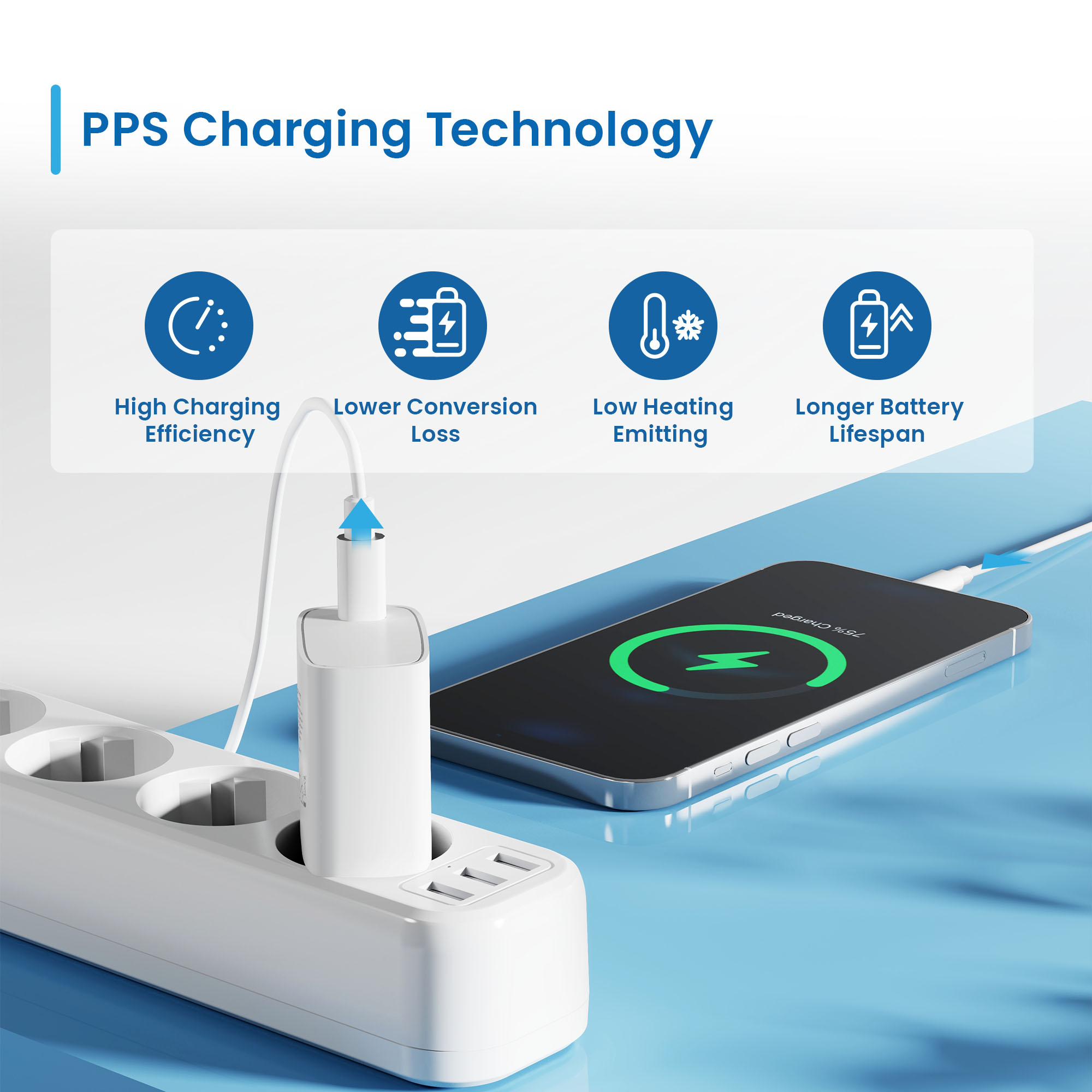 Ewent EW1320_R1 mobile device charger Universal White AC Fast charging Indoor – image 8