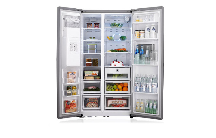 LG GW-P6125AC side-by-side refrigerator Freestanding – image 2