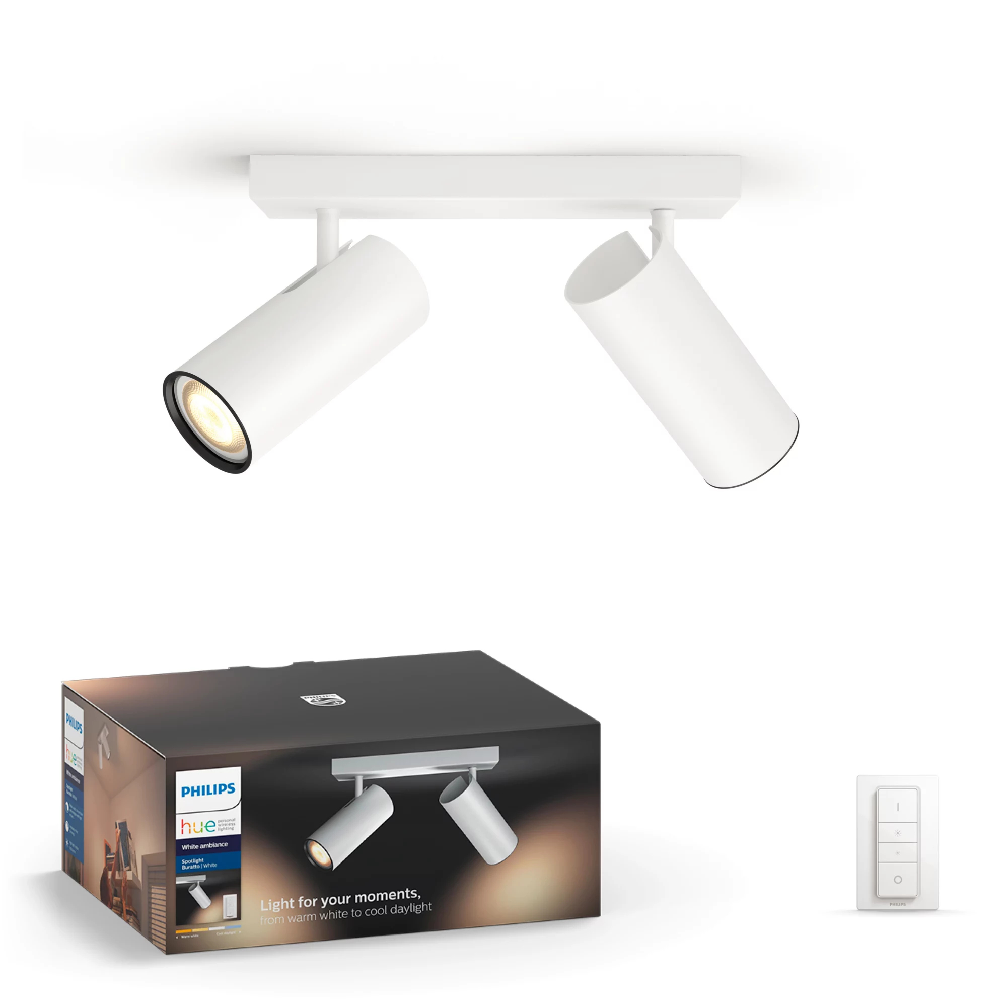 Philips by Signify Philips Hue White ambience Buratto double spotlight – image 1