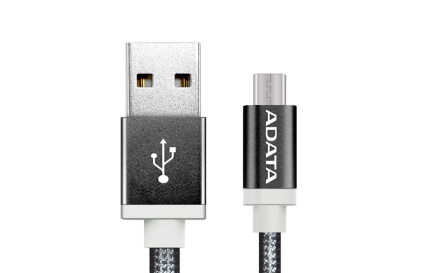 Cable USB ADATA AMUCAL-100CMK-CBK - 1m - USB A / Micro-USB B - Negro - AMUCAL-100CMK-CBK