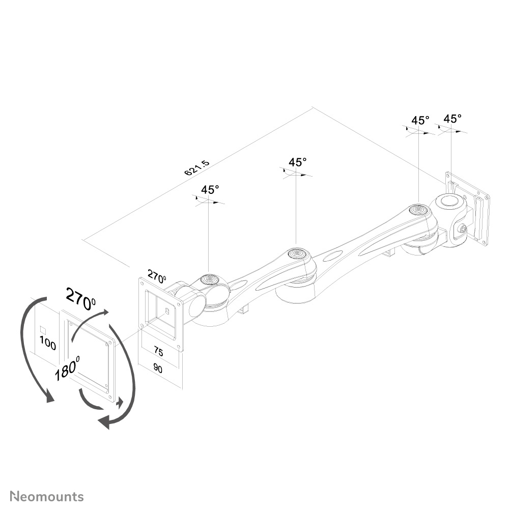 Neomounts tv wall mount – image 3