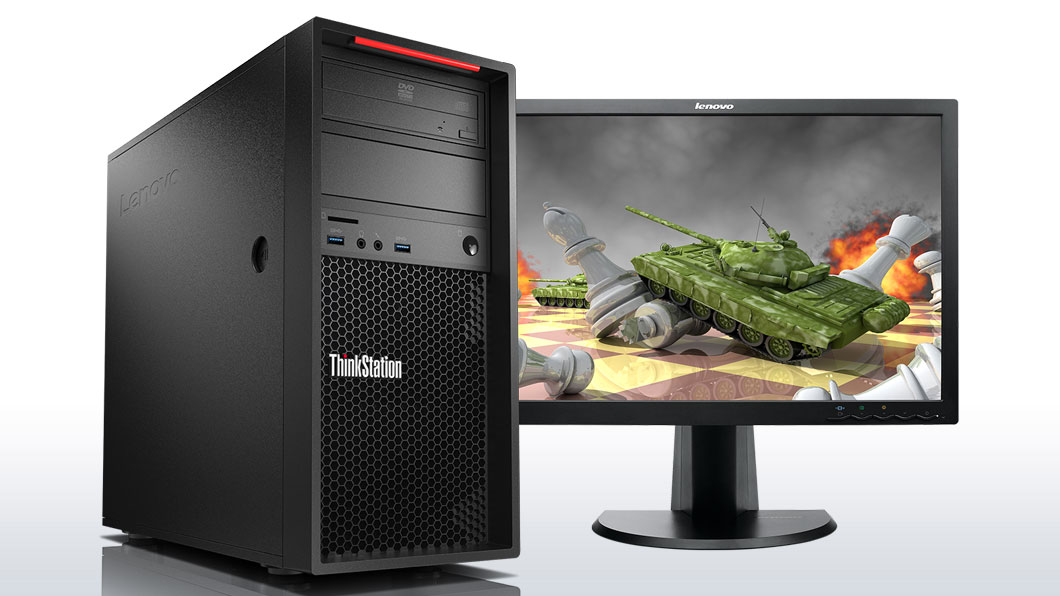 Lenovo ThinkStation P310 Intel® Xeon® E3 v5 E3-1245V5 8 GB DDR4-SDRAM 256 GB SSD Windows 10 Pro Tower Workstation Black image 3