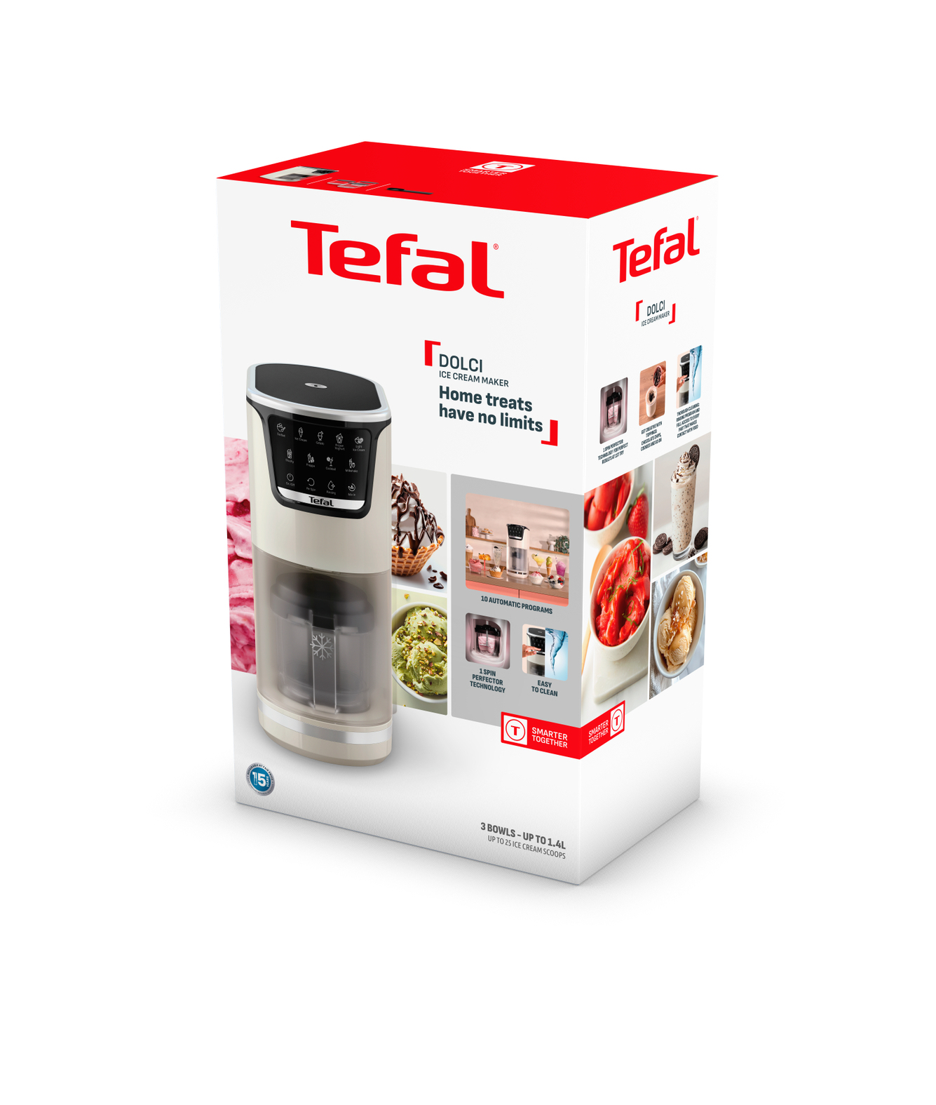 Tefal Dolci IG604AE0 ice cream maker Traditional ice cream maker White – image 2