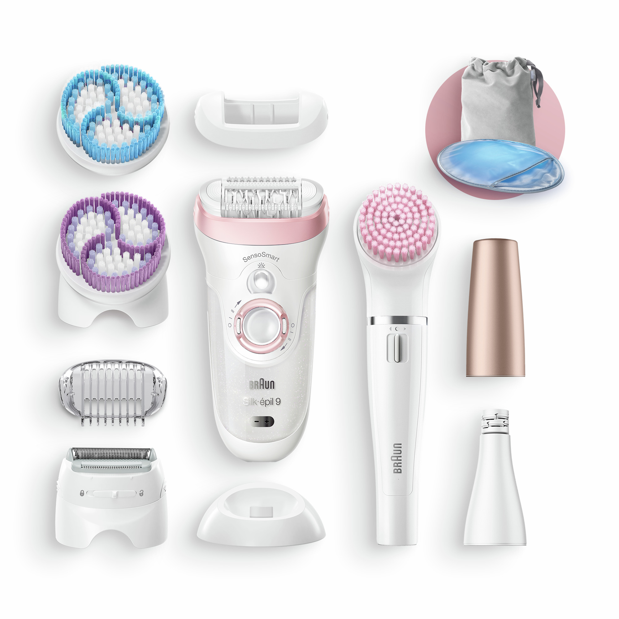 Braun Silk-épil 9 Silk-épil Beauty Set 9 9-985 Deluxe 7-in-1 Cordless Wet & Dry Hair Removal - Epilator, Shaver, Exfoliator, Cleansing Kit for Face & Body – image 1