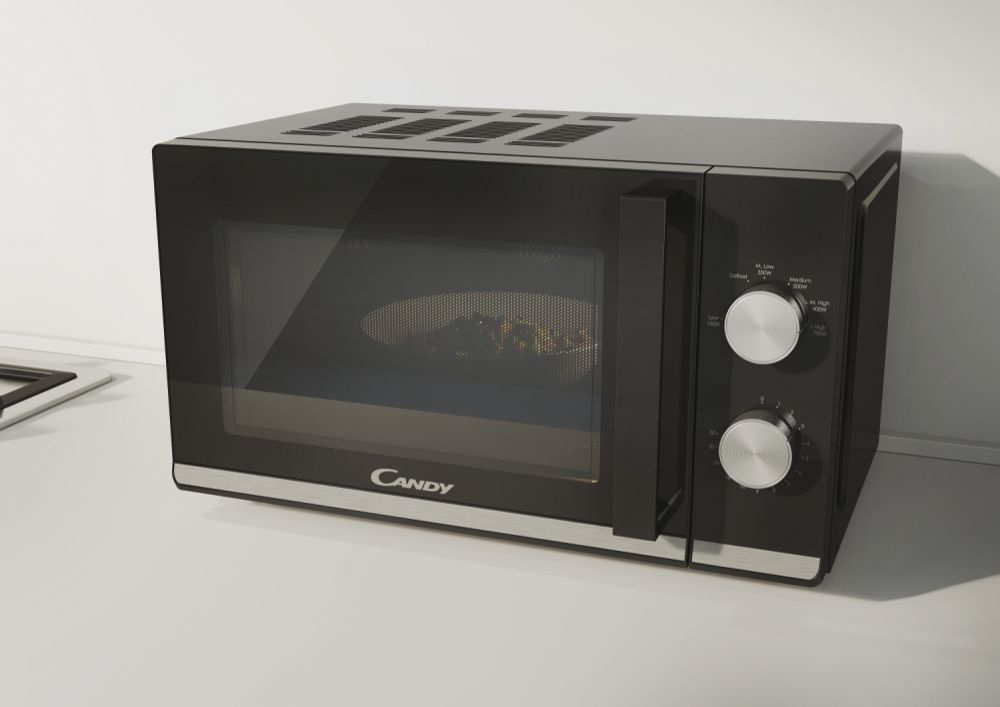 Candy Timeless Compact CMW20TNMB-07 Black Solo microwave Countertop – image 9