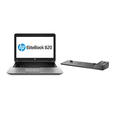 HP 820 G1 + 2013 UltraSlim Docking Station – image 1