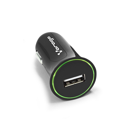 Cargador Vorago AU-101 para Auto con 1 Puerto USB Color Negro Blister - AU-101-V2-BK