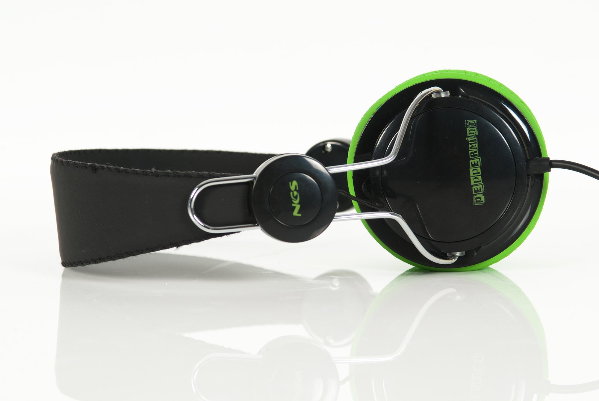 NGS Peppermint Headphones Wired Black, Green – image 3