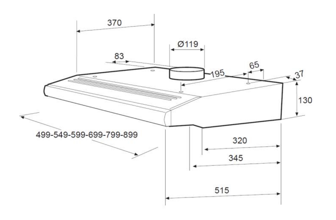 Rosieres RHC940PN cooker hood Built-under Black 403 m³/h – image 2