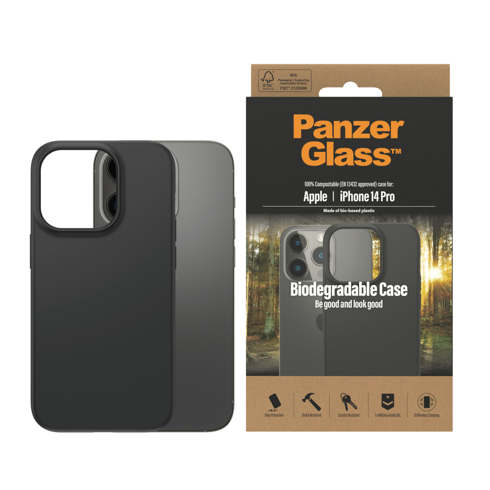 PanzerGlass ® Biodegradable Case Apple iPhone 14 Pro | Black – image 2