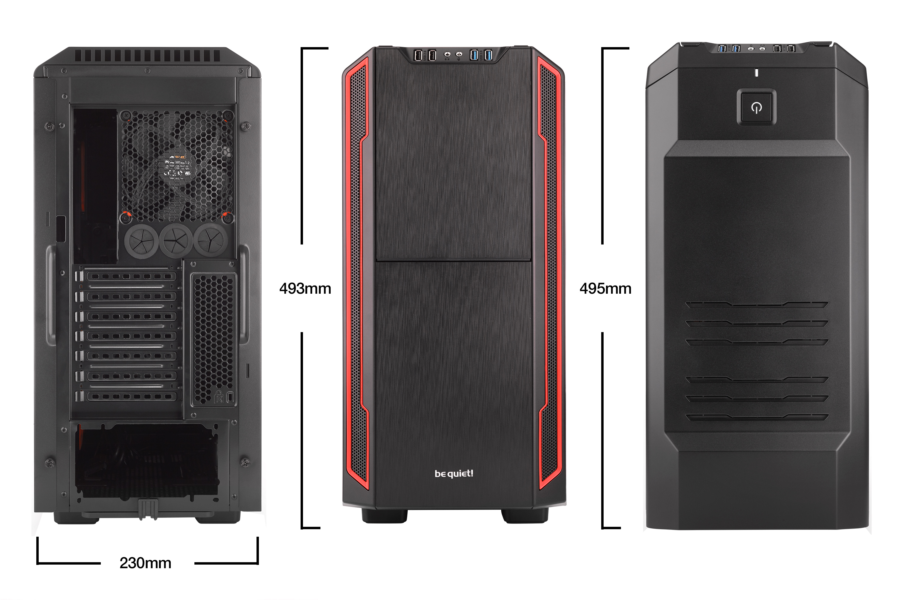 be quiet! Silent Base 600 Desktop Black, Red image 7