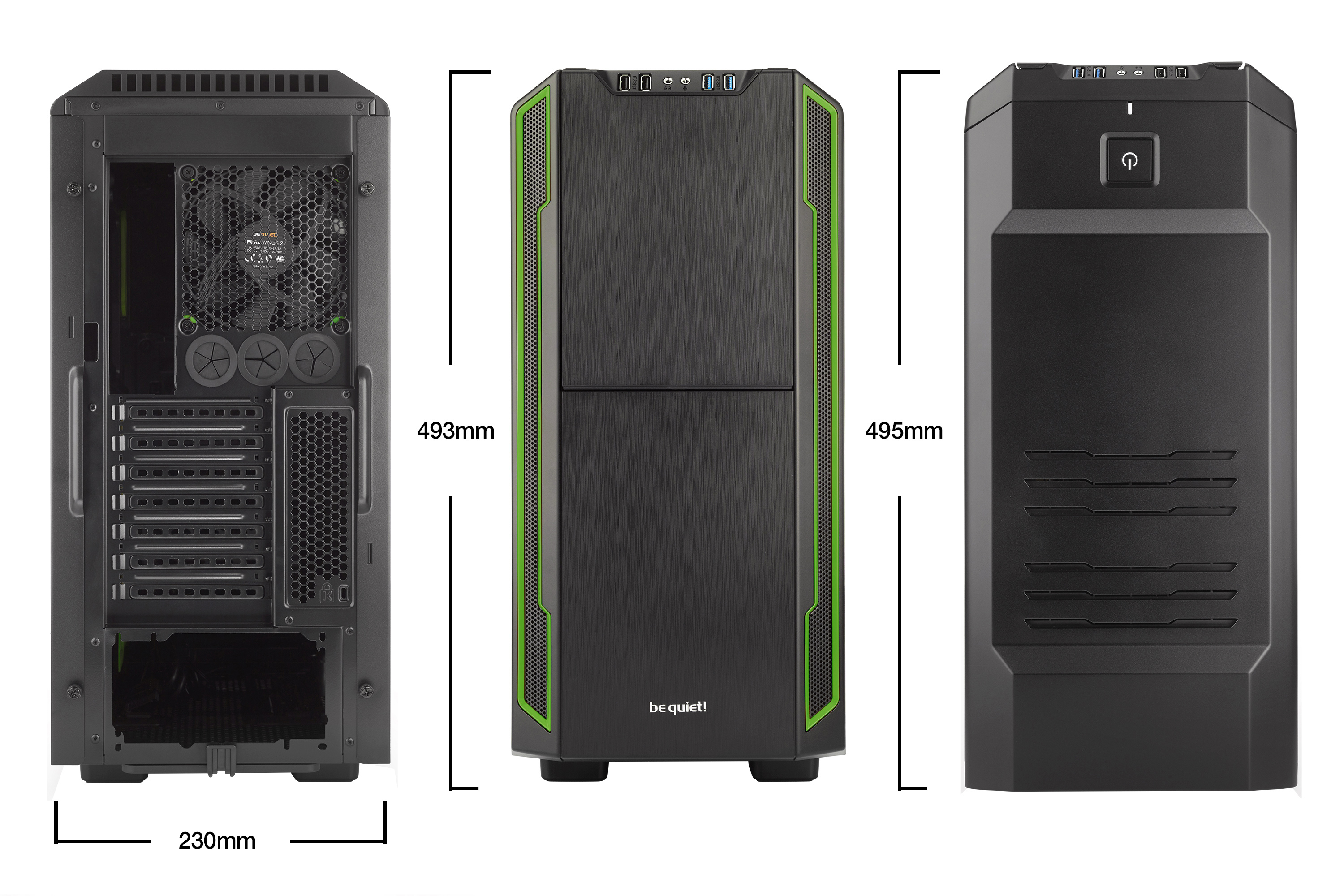 be quiet! Silent Base 600 Desktop Black, Green image 6