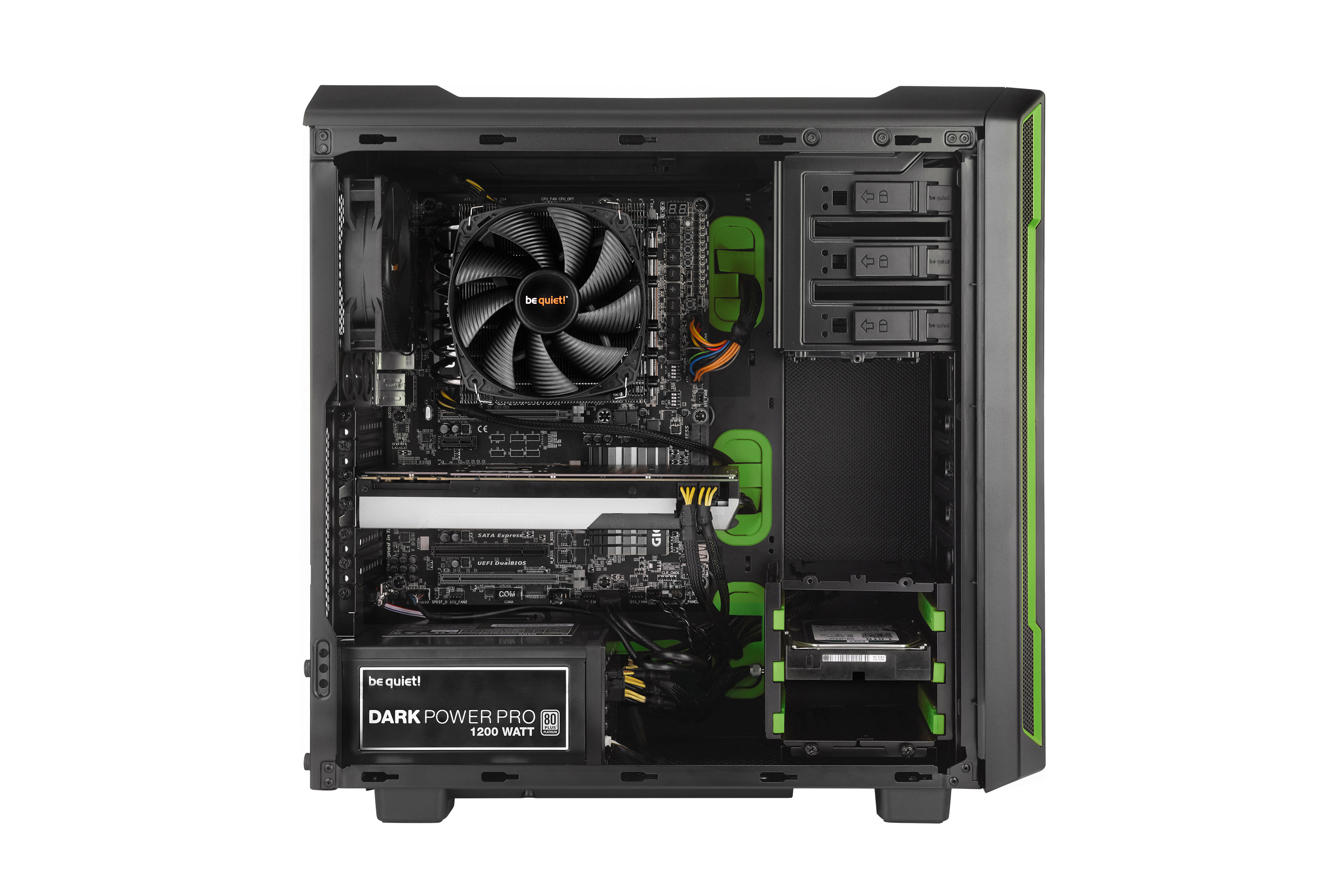 be quiet! Silent Base 600 Desktop Black, Green image 5