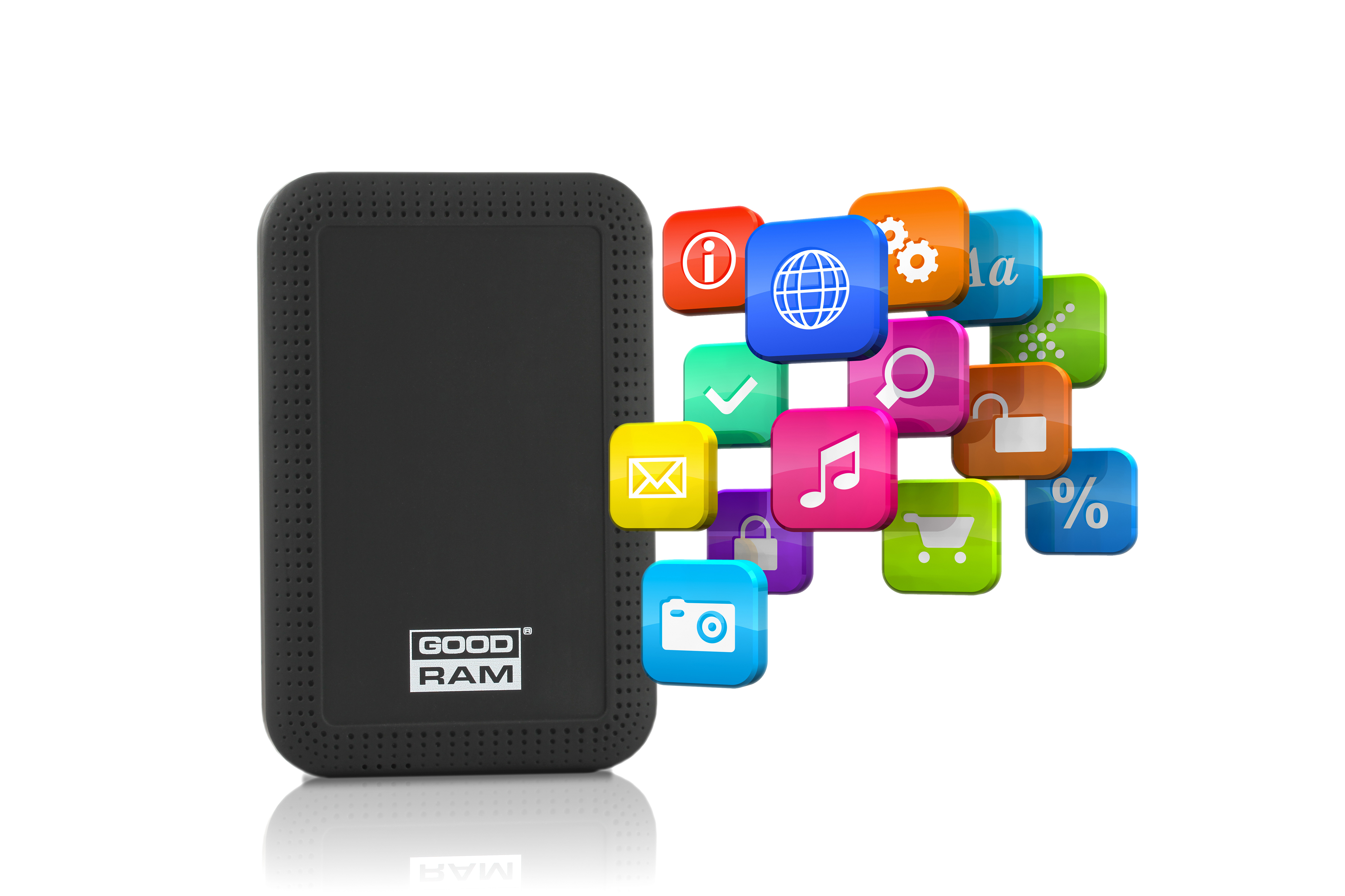 Goodram DataGO 320GB external hard drive 2.5″ USB 3.2 Gen 1 (3.1 Gen 1) Black image 2