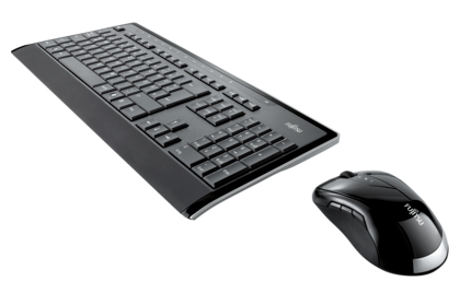 Fujitsu LX901 keyboard Mouse included RF Wireless Norwegian Black – image 3