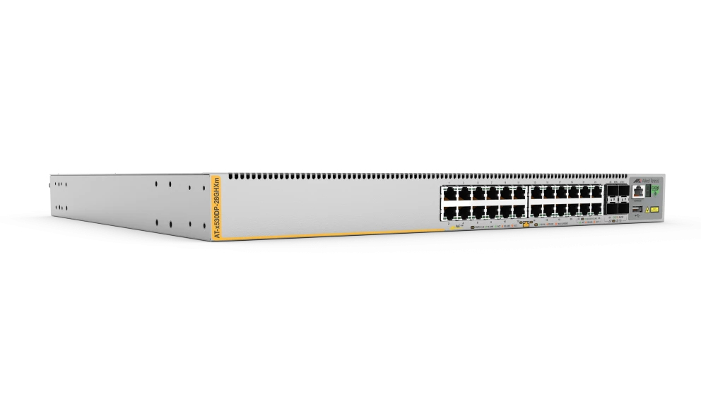 Allied Telesis AT-X530DP-28GHXM-B01 commutateur réseau Géré L3 5G Ethernet (100/1000/5000) Connexion Ethernet, supportant l'alimentation via ce port (PoE) Gris