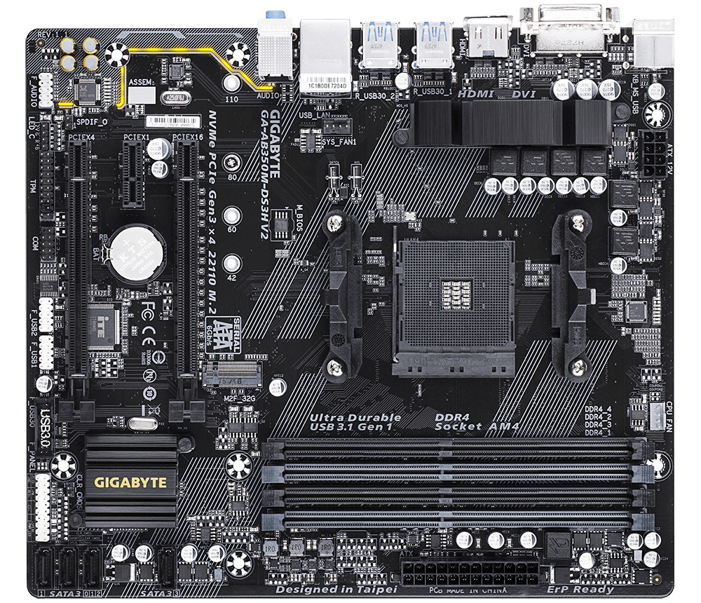 GIGABYTE GA-AB350M-DS3H V2 (rev. 1.1) – image 2