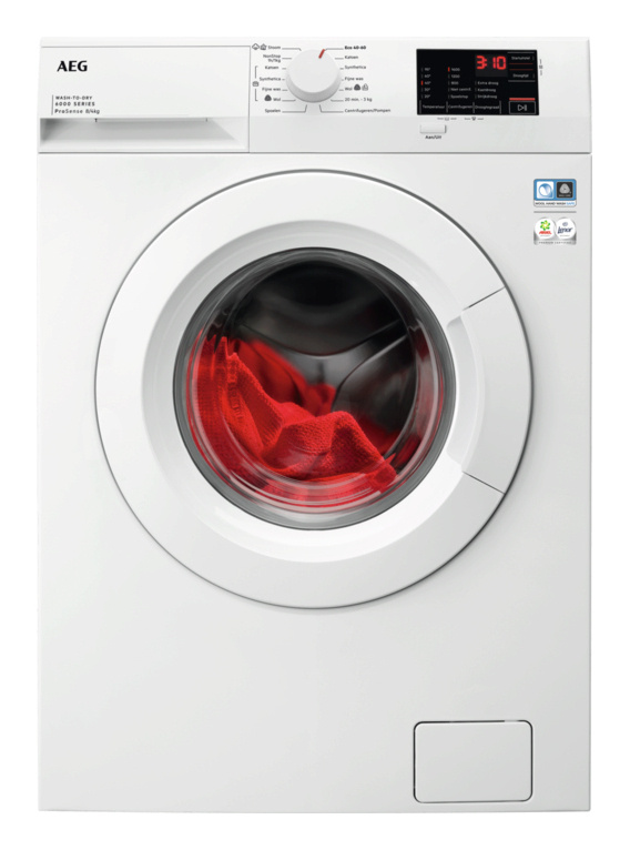 AEG LWF62842 washer dryer Freestanding Front-load White – image 1