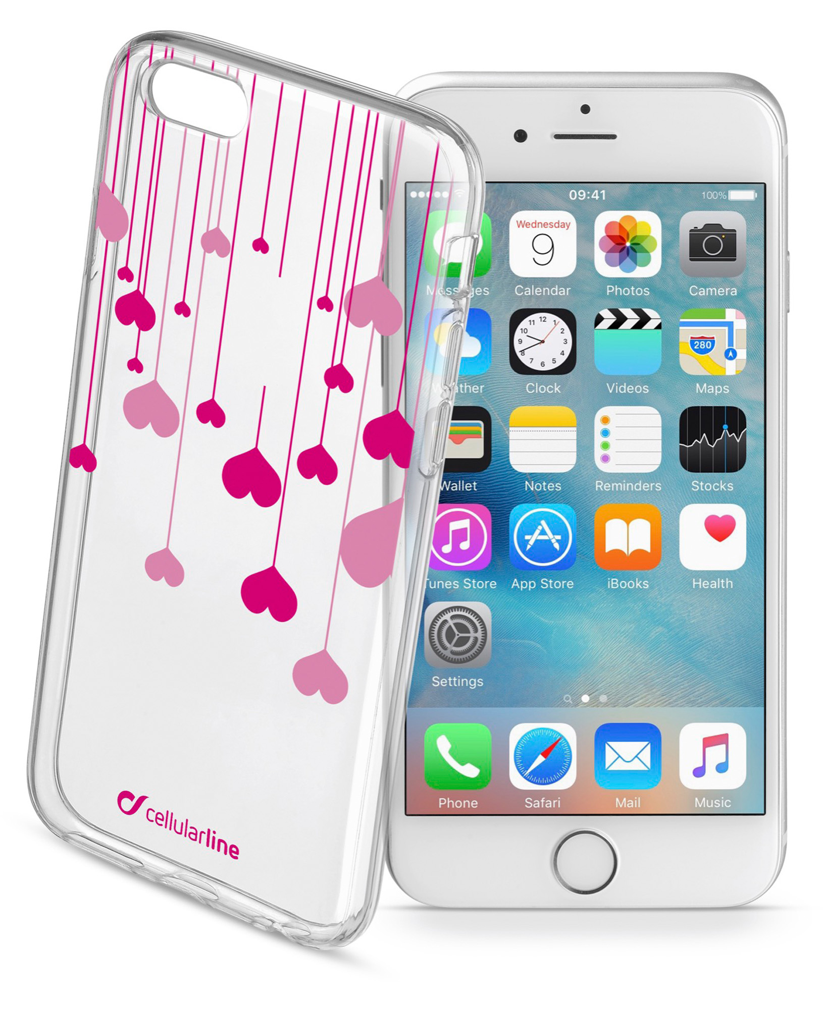 Cellularline Style Case Heart - iPhone 6S/6