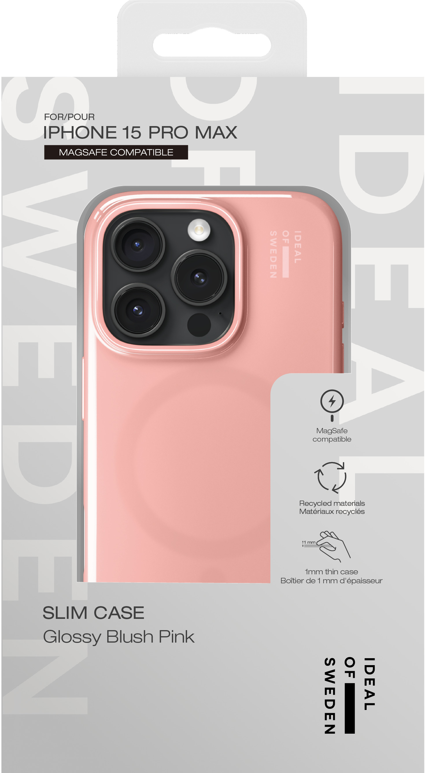 iDeal of Sweden Slim Case MagSafe iPhone 15 Pro Max Glossy Blush Pink – image 4