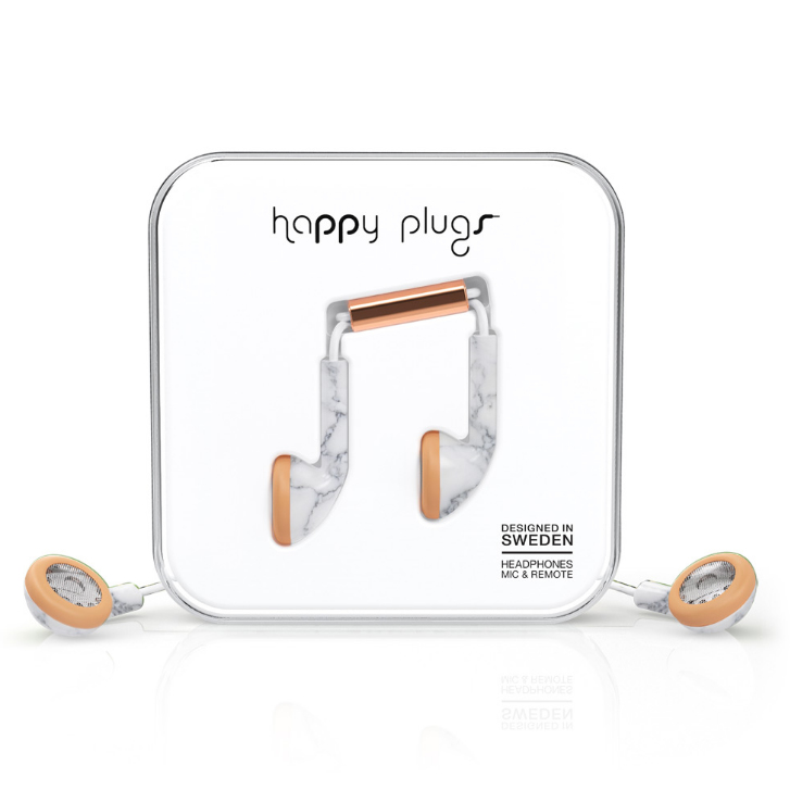 Happy Plugs Earbug Headset Wired In-ear Calls/Music Gold, White – image 3