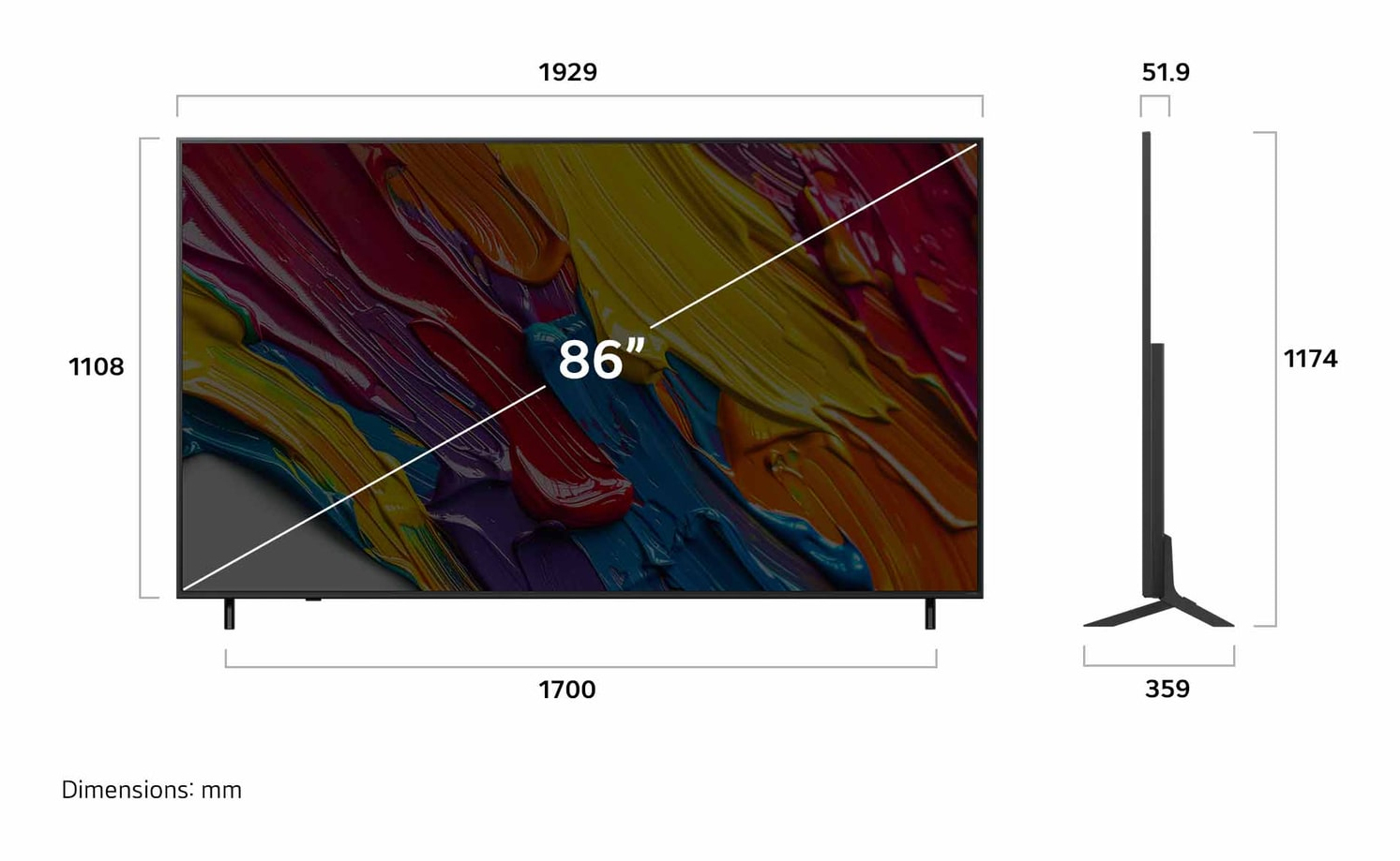LG 86QNED82AUA TV 2.18 m (86") 4K Ultra HD Smart TV Wi-Fi Black – image 4