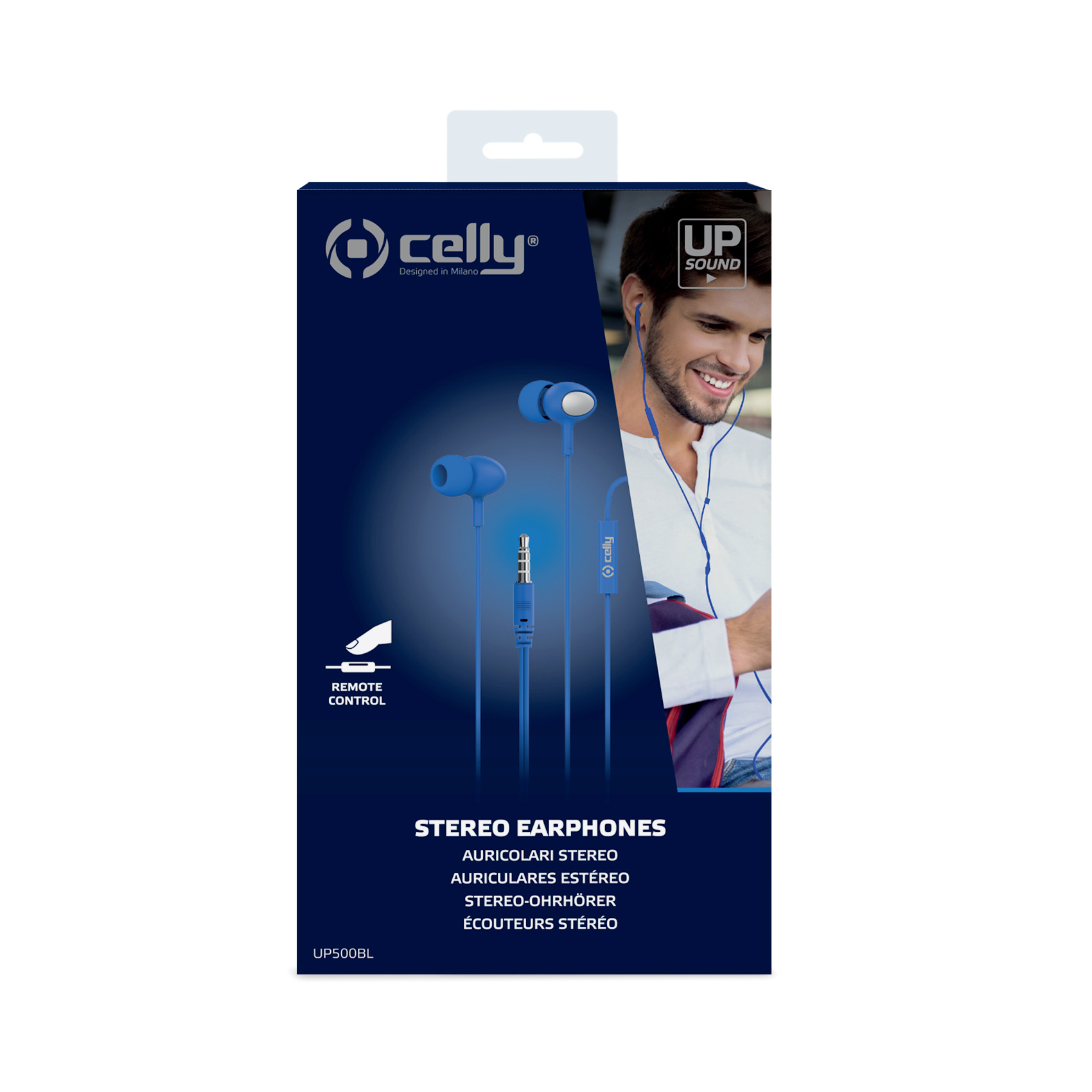 Celly UP500 Headset Wired In-ear Calls/Music Blue – image 3