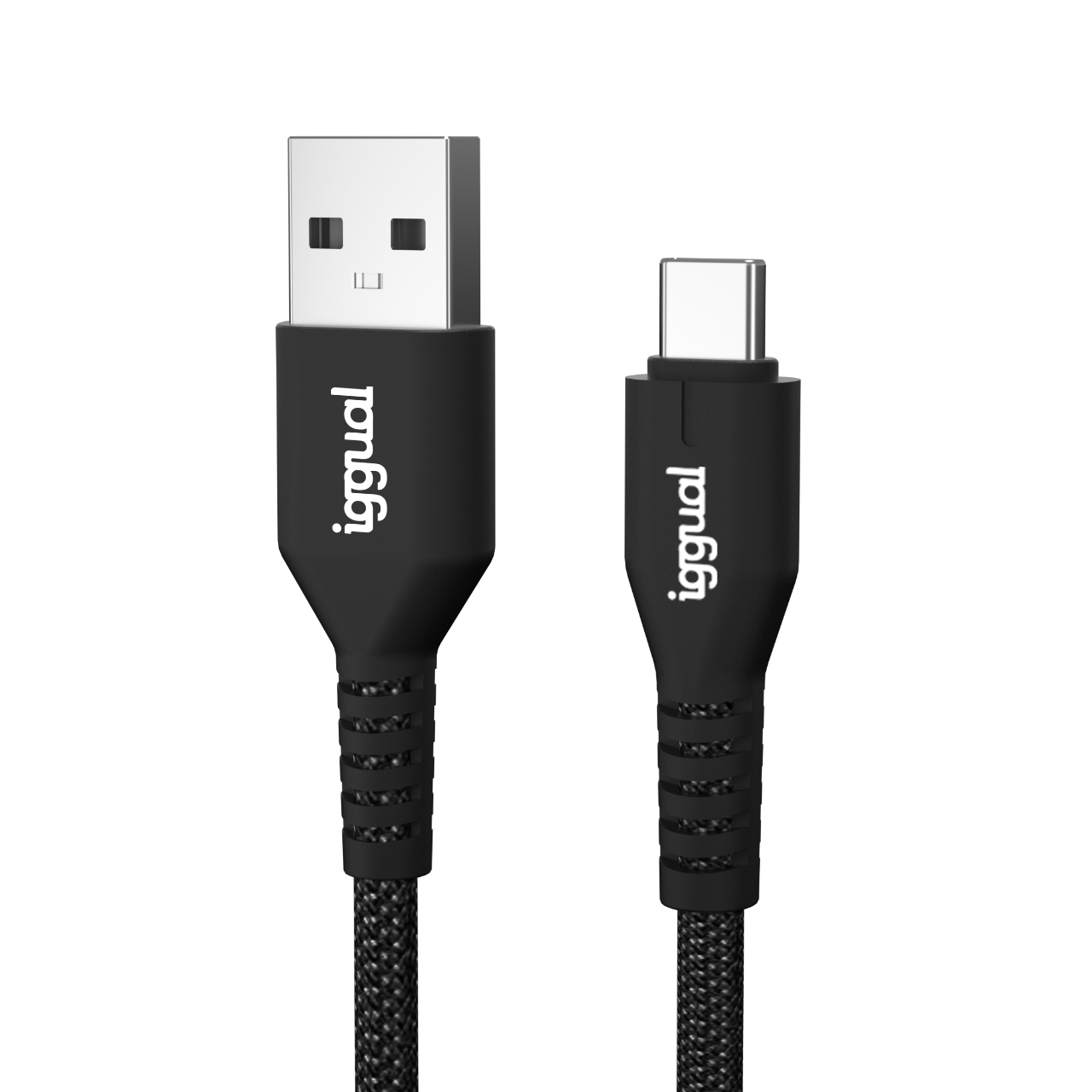 iggual IGG320006 cavo USB USB 2.0 1,8 m USB A USB C Nero