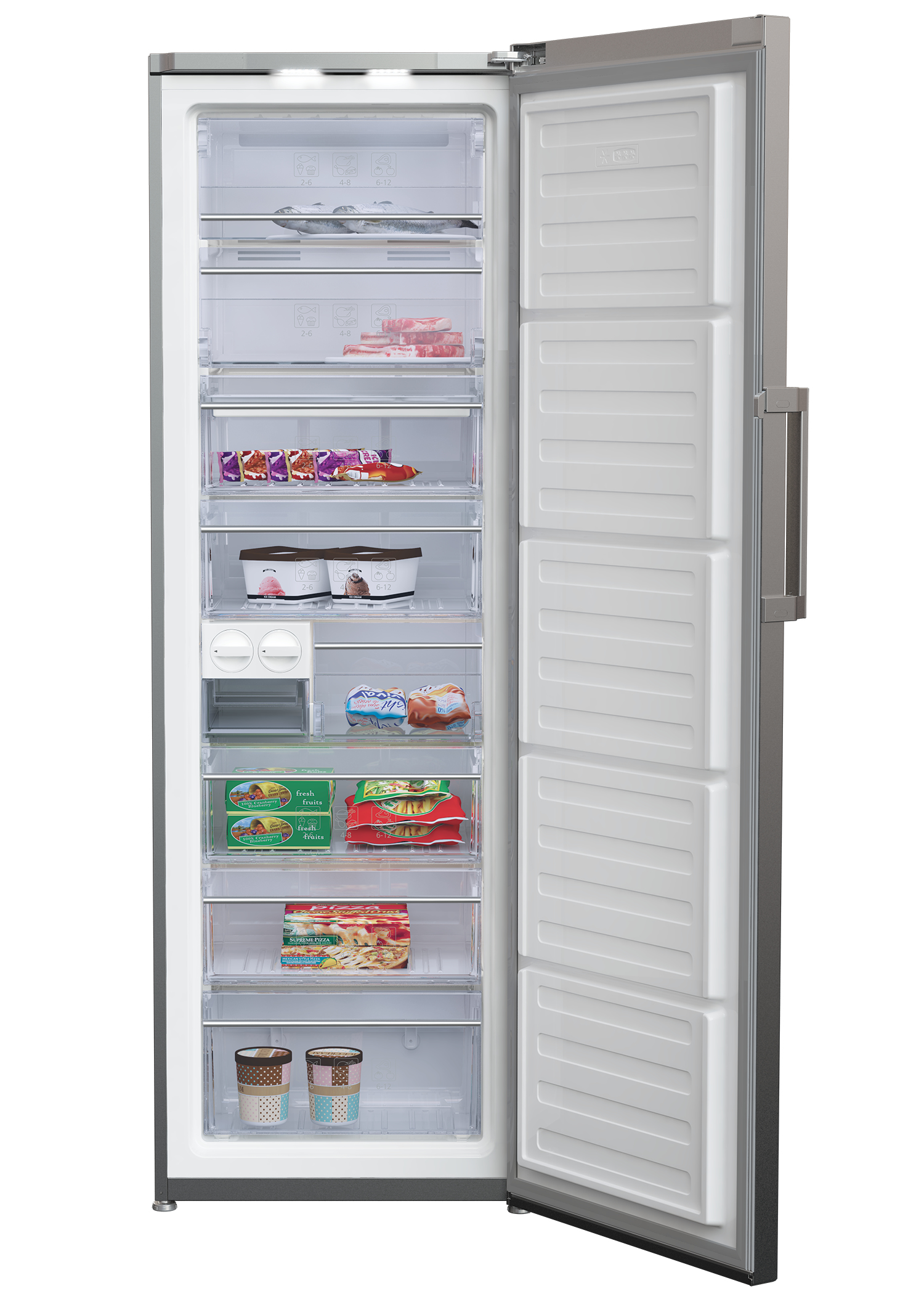 Beko RFNE312E43XN Upright freezer Freestanding – image 3