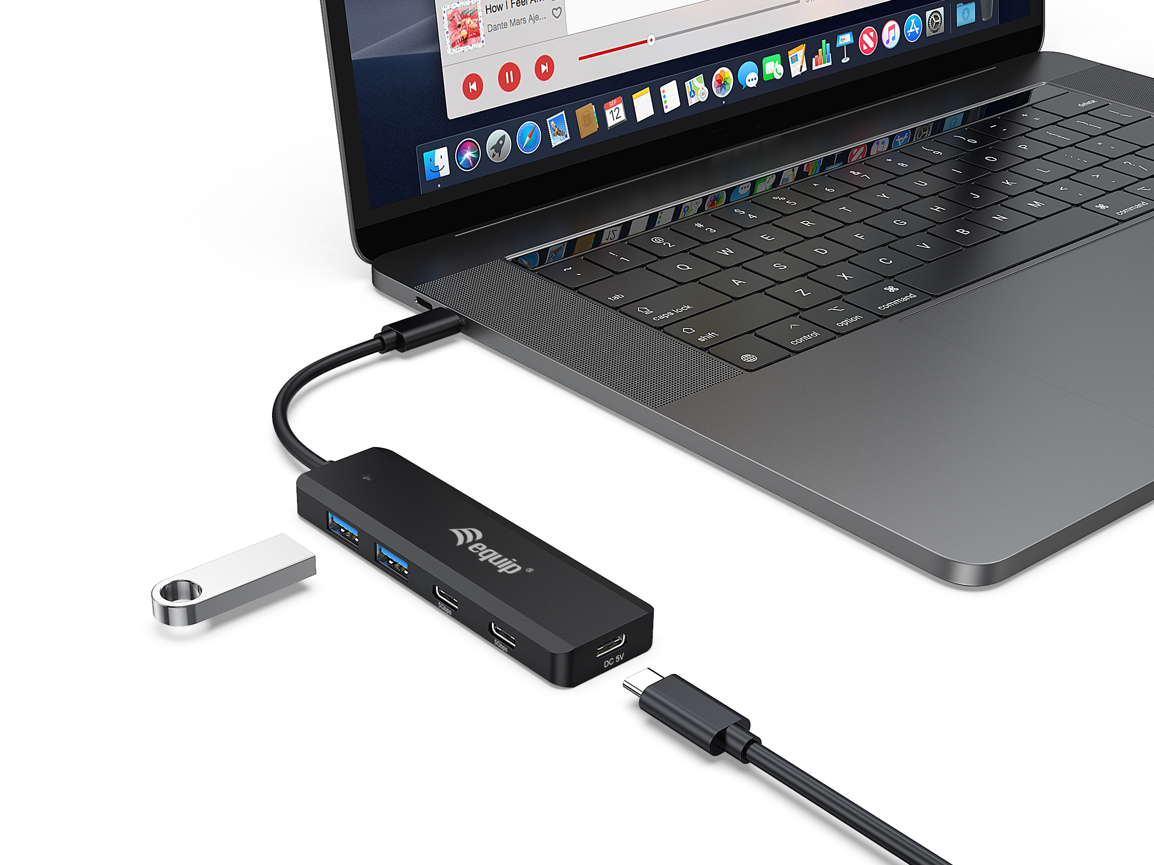 USB-C 4-Port USB 3.2 Gen 1 Hub, USB-C x 2, USB-A x 2