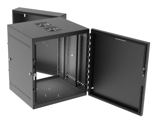 Vertiv GL24WMS-B-AF rack cabinet 12U Wall mounted rack Black – image 3