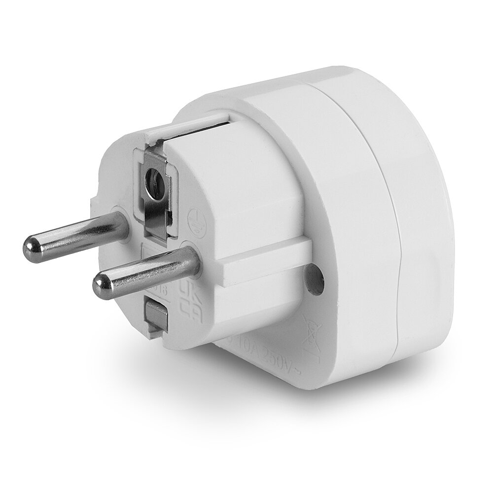 Lindy UK to Euro Adapter Travel Plug, White – image 2