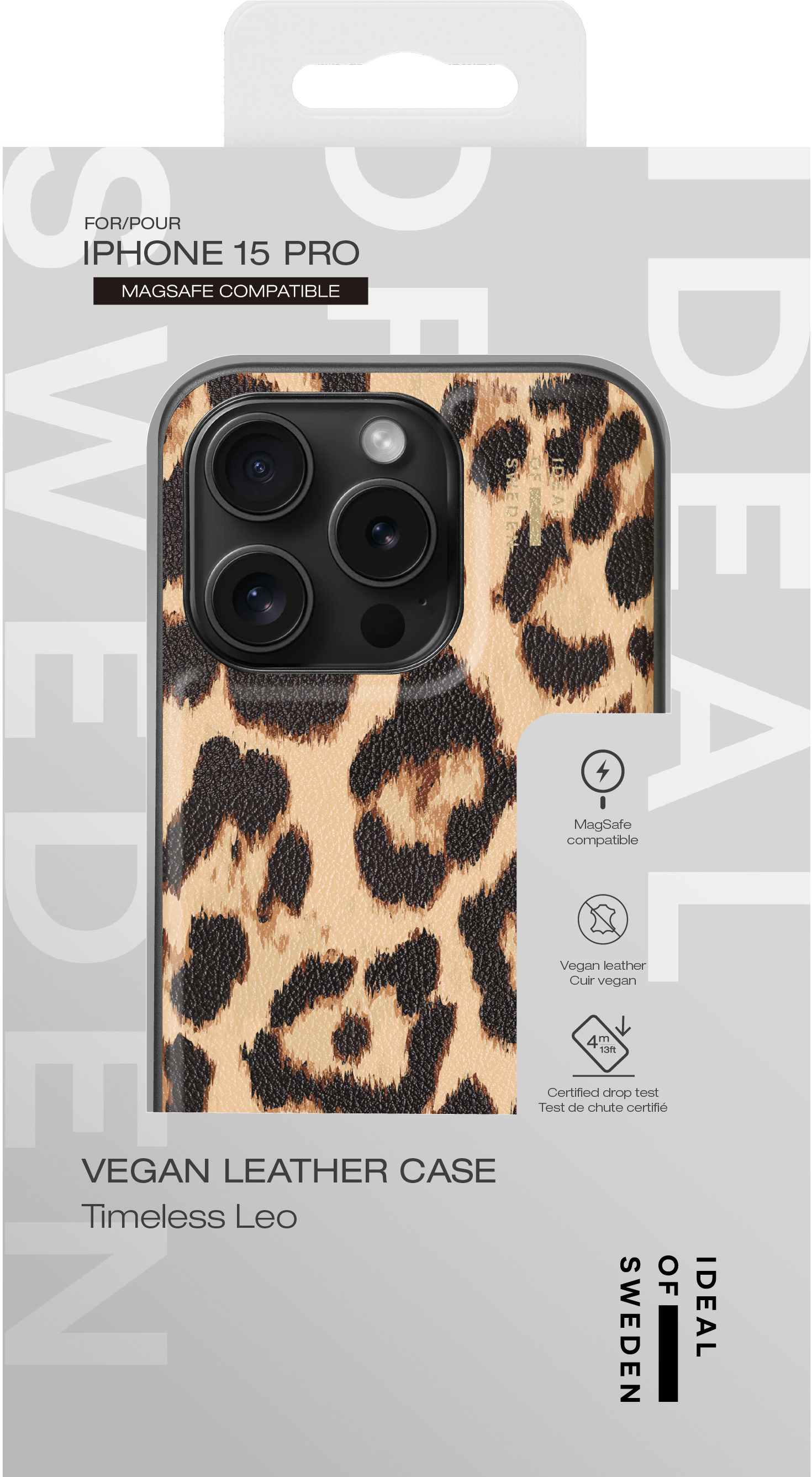 iDeal of Sweden Vegan Leather Case MagSafe iPhone 15 Pro Timeless Leo – image 4