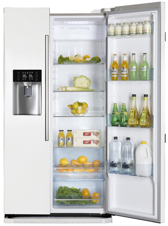 Haier HRF-628IW6 side-by-side refrigerator Freestanding – image 2