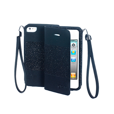 Celly GLAGEIP402 mobile phone case Folio Black – image 1