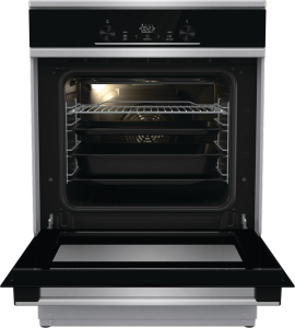 Gorenje GEIT6E80XPG Freestanding cooker Electric Zone induction hob Black, Silver – image 4