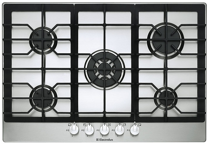 Electrolux EHG7833X hob Stainless steel Built-in Gas 5 zone(s)