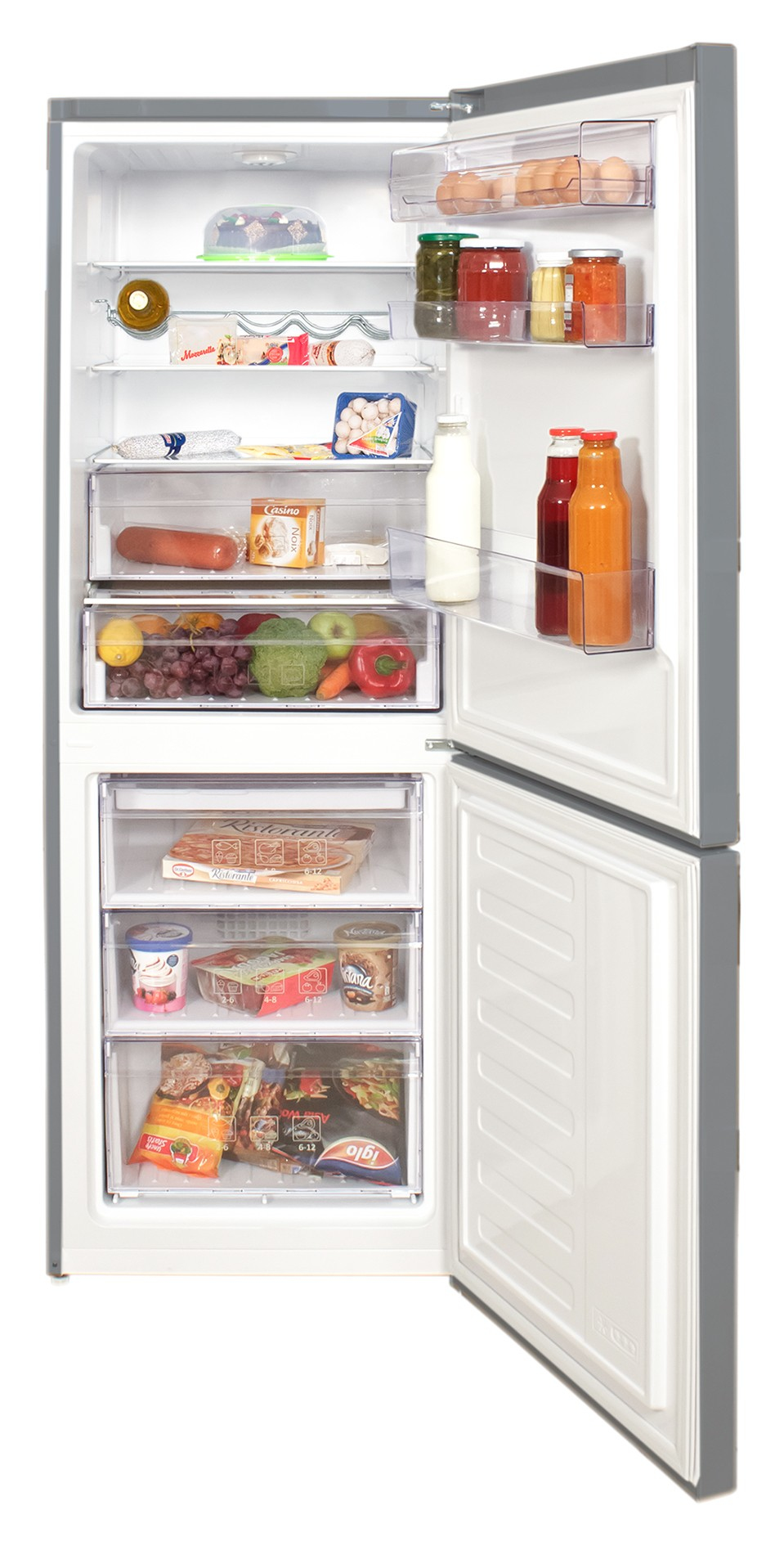 Beko RCSE365K40X fridge-freezer Built-in Stainless steel – image 2